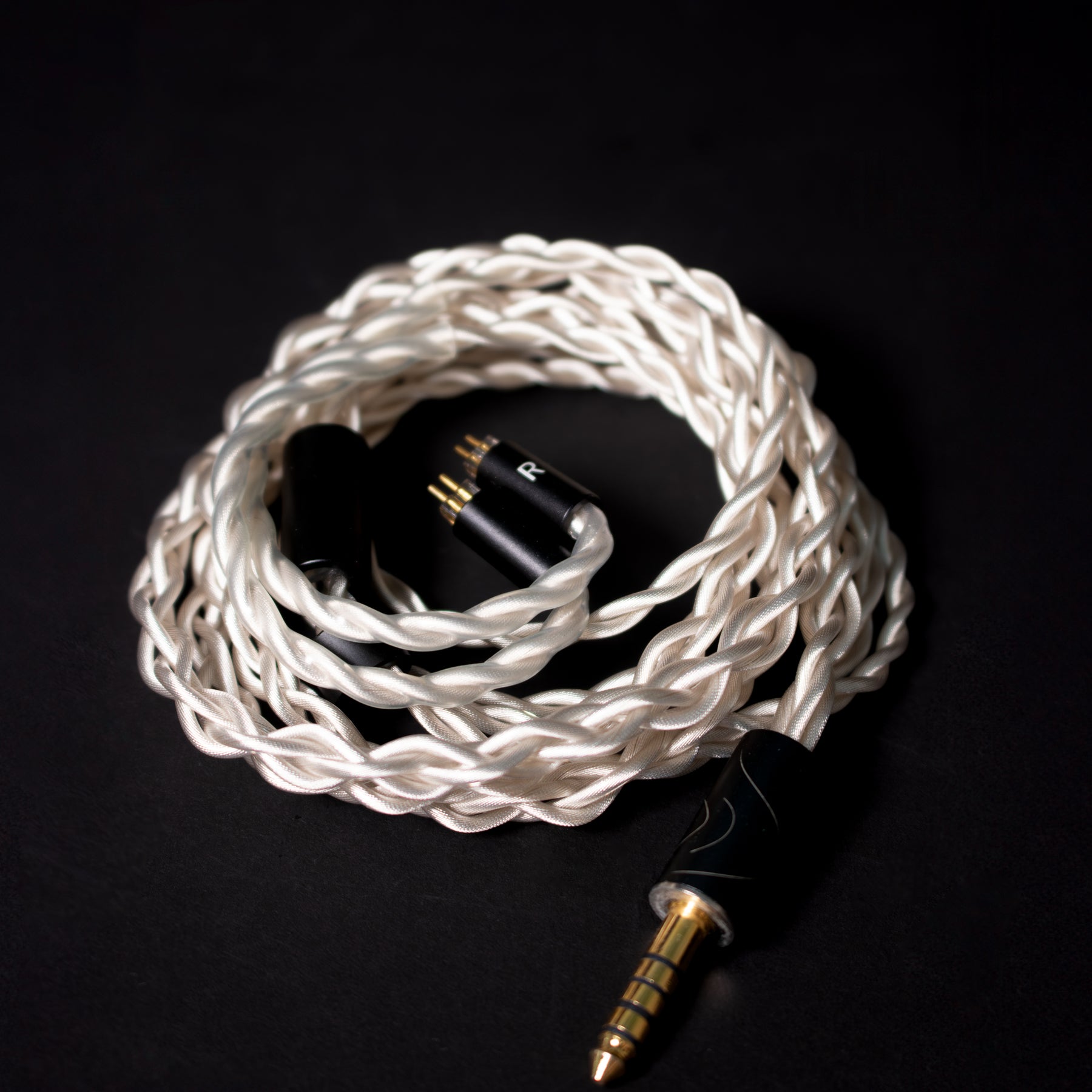 Silver Stock Cable with Detachable Plug
